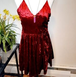 Red Velvet Cocktail Dress